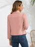 Gewebte Strickjacke für Damen mit Schalkragen | lockere Passform & lässig